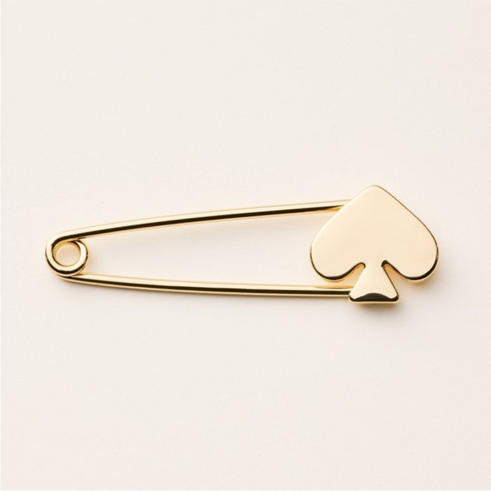 NWT Kate Spade Gold ♠️ Safety Pin Brooch